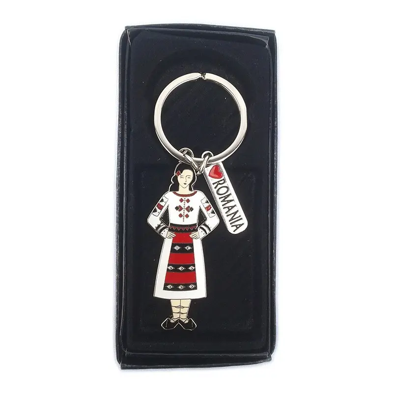 Tarancuta, port popular, romania, breloc din metal, model 908d f